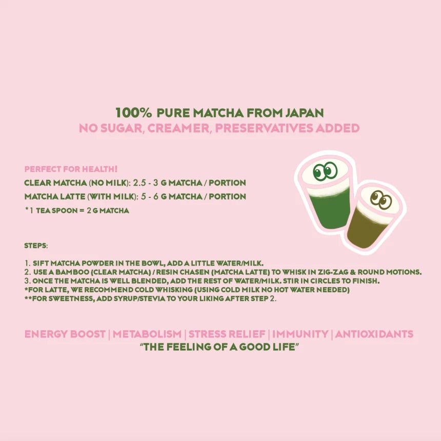 “YUA” 100% Matcha Powder from Uji (for Latte)