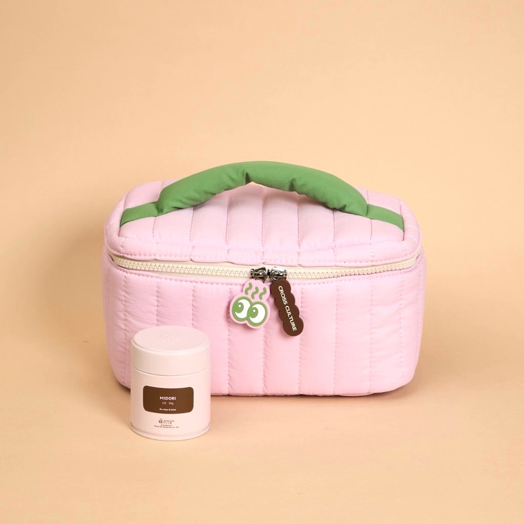 GOOD CHĀ x Cross Culture – Cou Cou Good Chā Vanity Bag 🍵🎀(Limited Edition)