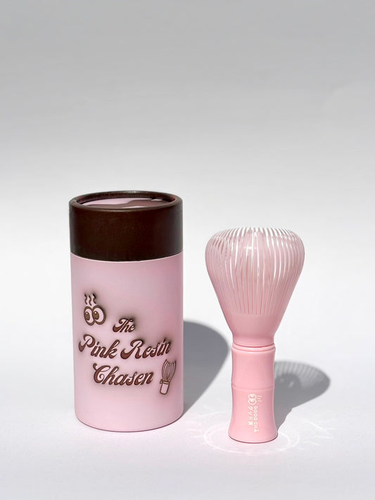 GOOD CHĀ Pink Resin Matcha Whisk (Chasen)